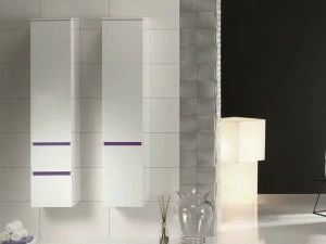 Mobiltesino Тумба для ванной колонна с ящиками Qubo