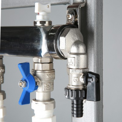 VT.GPM.05S04.R8 Узел этажный для поквартирного учета тепловой энергии Valtec 3/4", 8 вых., ввод справа  - Вид №5