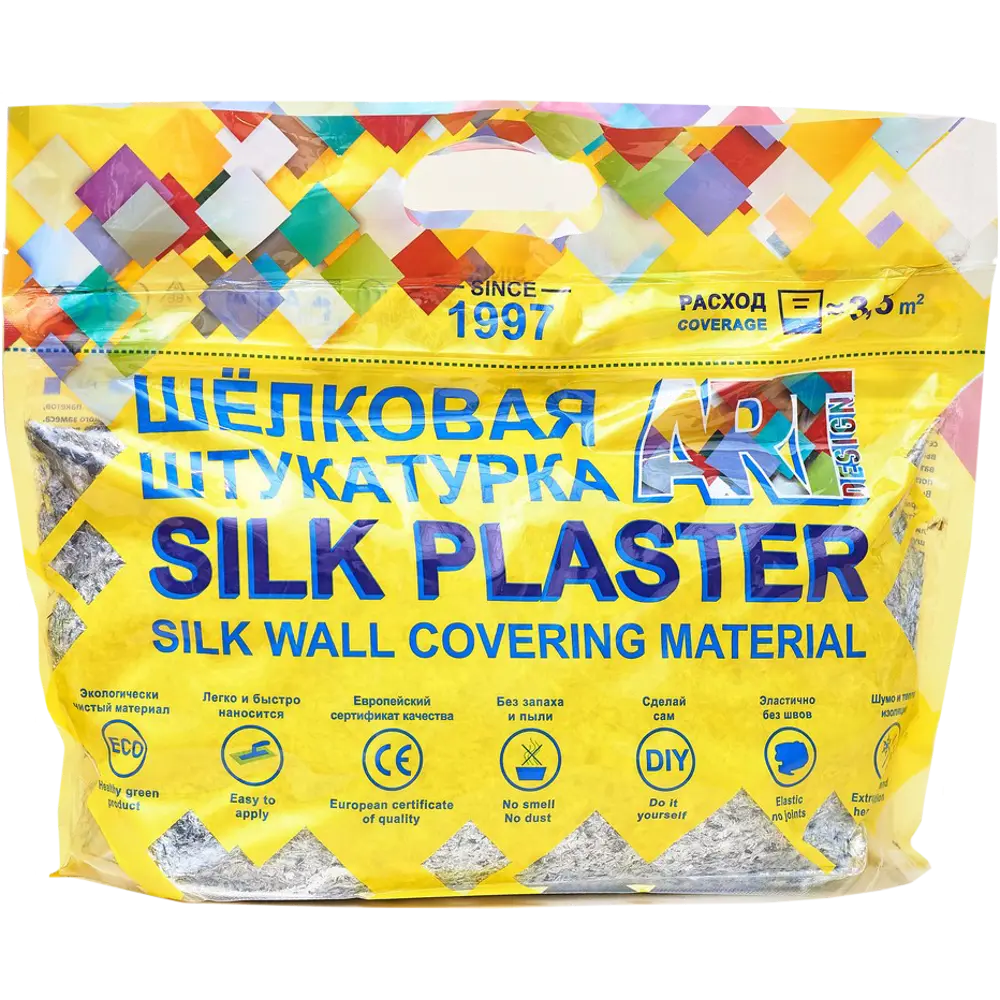 Жидкие обои Silk Plaster АртДизайн 225 1 кг цвет персиковый 82453413 STLM-2090024  - Вид №1