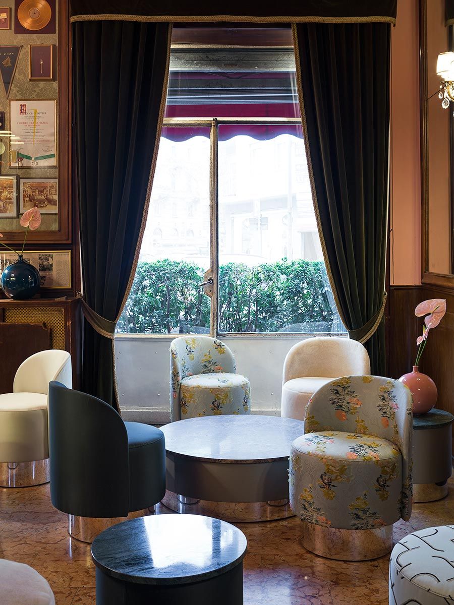 Круглый мраморный журнальный столик Tacchini Pastilles ARCH-00050081 - Вид №5