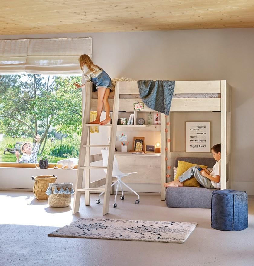 GAUTIER Односпальная кровать-чердак из меламина Lodge 1a21590 - Вид №3