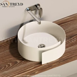 RL44L9003 Накладная раковина на столешницу  круглая Ceramica Flaminia Roll