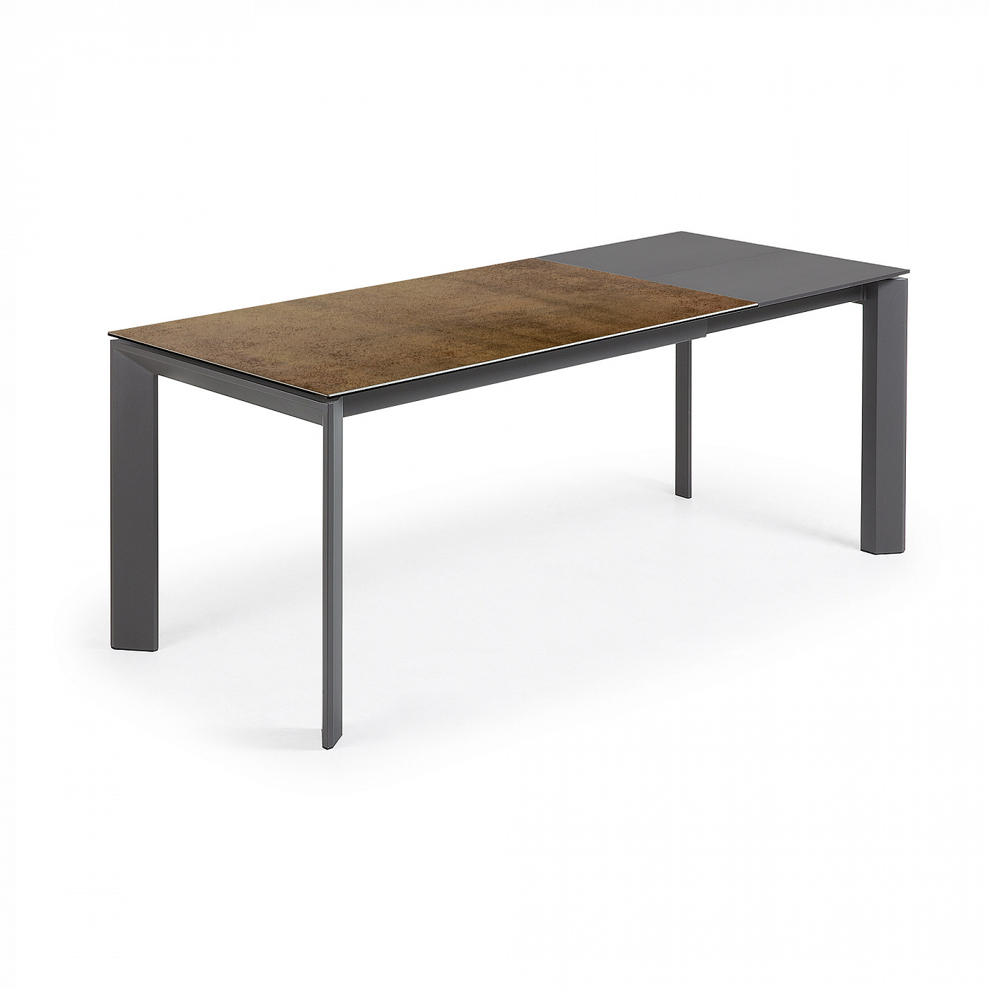 051236 Стол Atta 140 (200) x90 антрацит, коричневый, керамика La Forma Axis - Вид №5