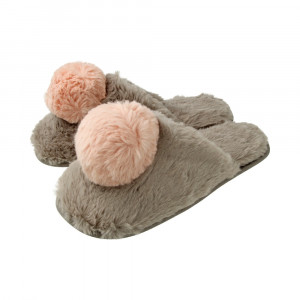 38-39 Тапочки "Fuzzy" 5383013 gray-pink р.