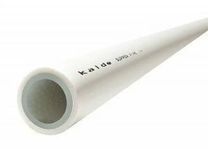 Труба полипропиленовая KALDE D 25x4,2 PN 25 армированная перф. алюминием белая