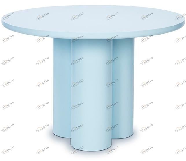 Moanne Круглый обеденный стол из лакированного дерева sun-id-1377930