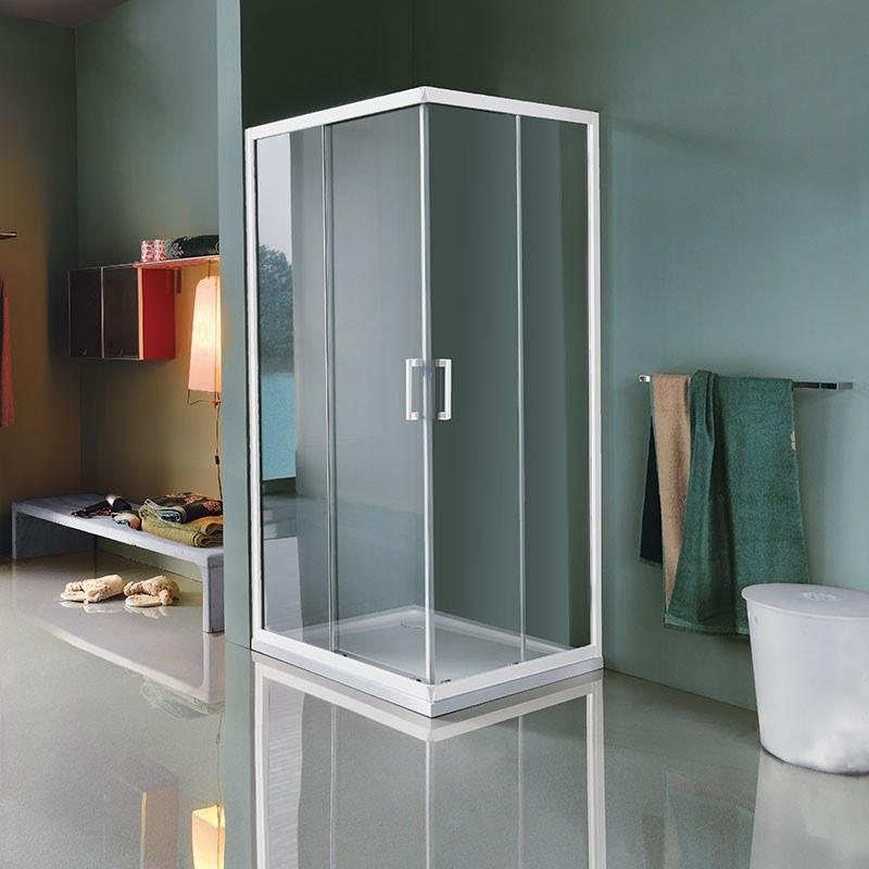 Samo Прямоугольная угловая душевая кабина с раздвижной дверцей Classica B0916 - Вид №2