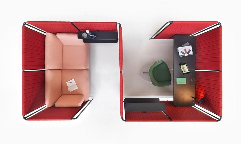 Marelli Кабинка для офиса в современном стиле из ткани Pendrillon sun-id-1467921 - Вид №12