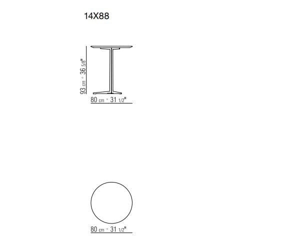 Высокий круглый стол Flexform ARCH-00074531 - Вид №5
