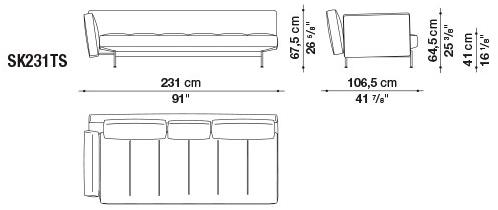 B&B Italia Модульный тканевый диван Saké sun-id-1382720 - Вид №24