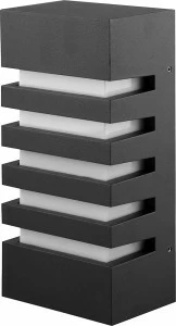 Уличный светильник настенный 24,5х12х8 см черный "Техно" 11876 FERON  00-3956038 Черный