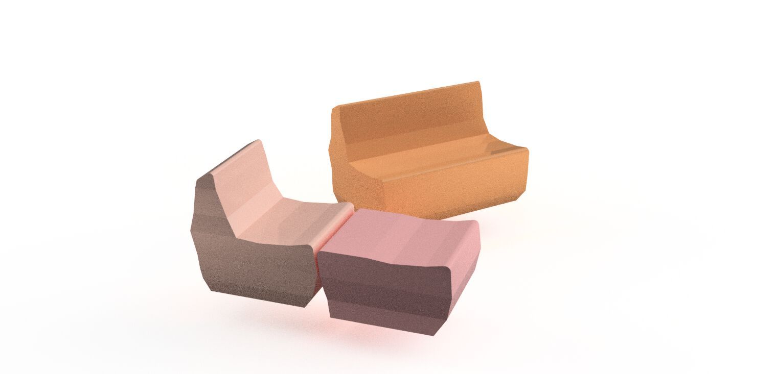 Диван с пенопластовым покрытием SIXINCH Crushed ARCH-00081296 - Вид №2