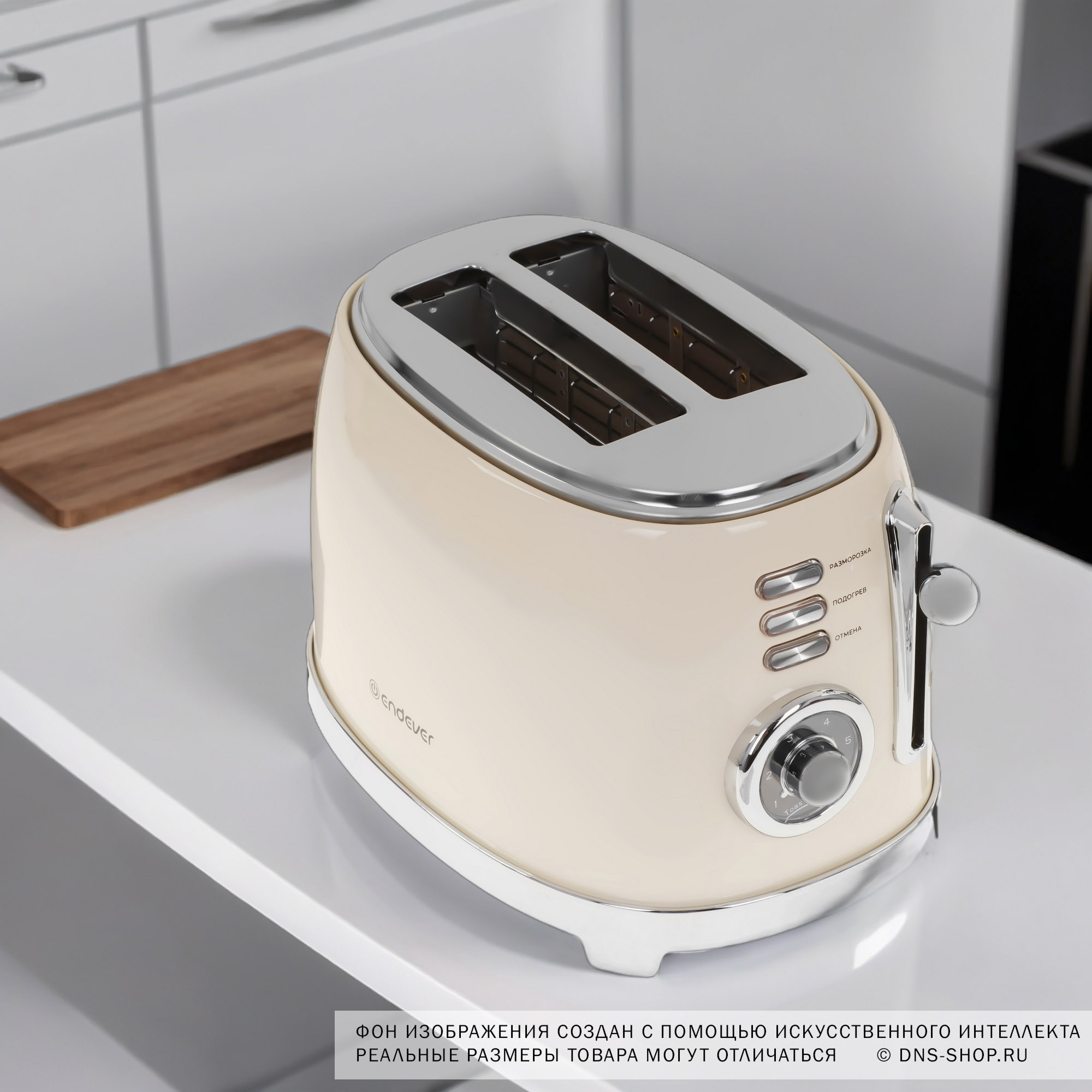 9229154 Тостер Endever Skyline ST-129 бежевый STDN-0009777 - Вид №10