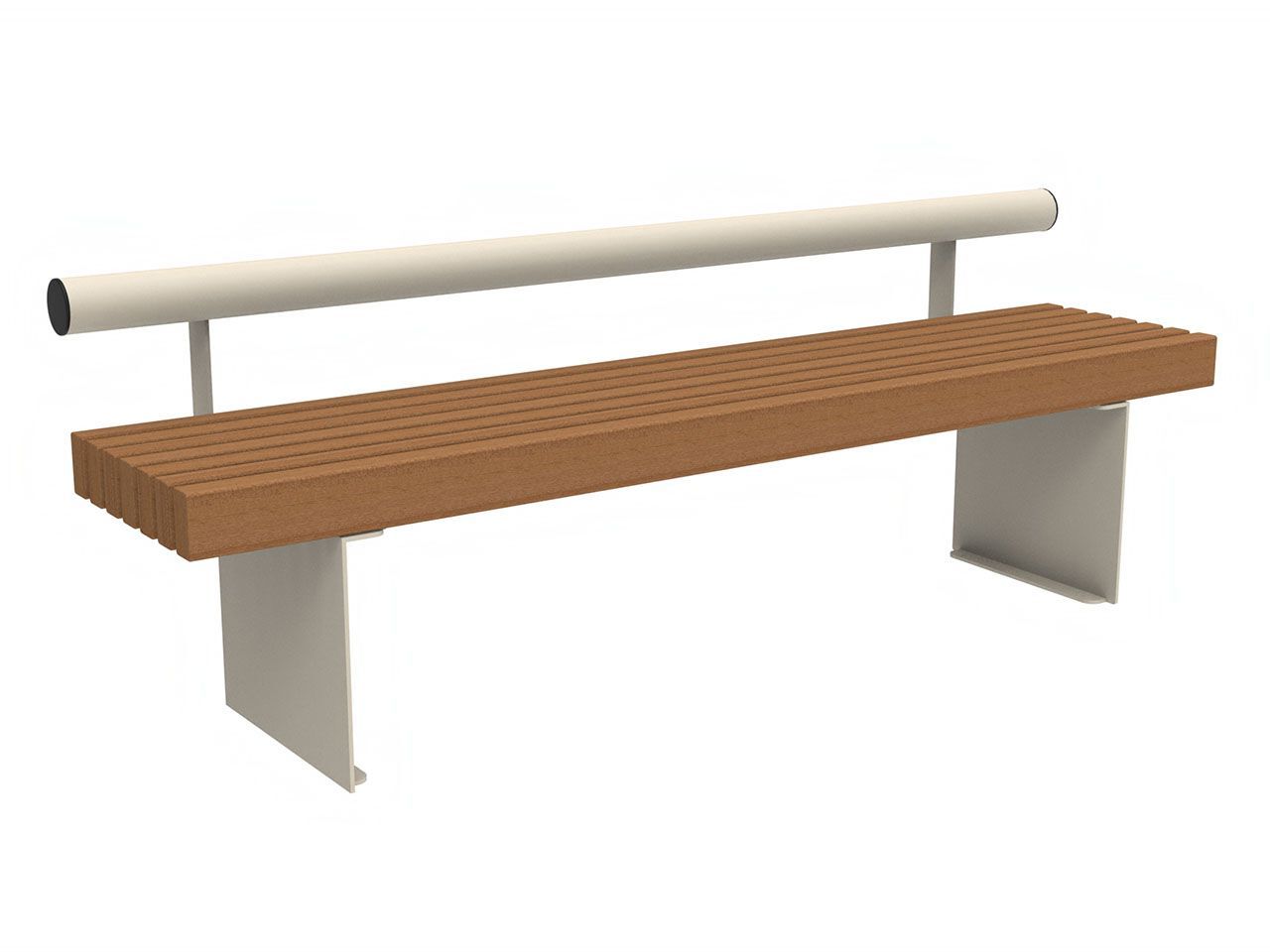 Скамья из окуме со спинкой Lazzari дольмен ARCH-00090444 - Вид №2