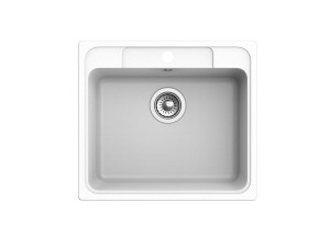 90069742 Мойка E- 60 Elegant 57х51х20 см. Искусственный камень Белый STLM-0100958 EWIGSTEIN