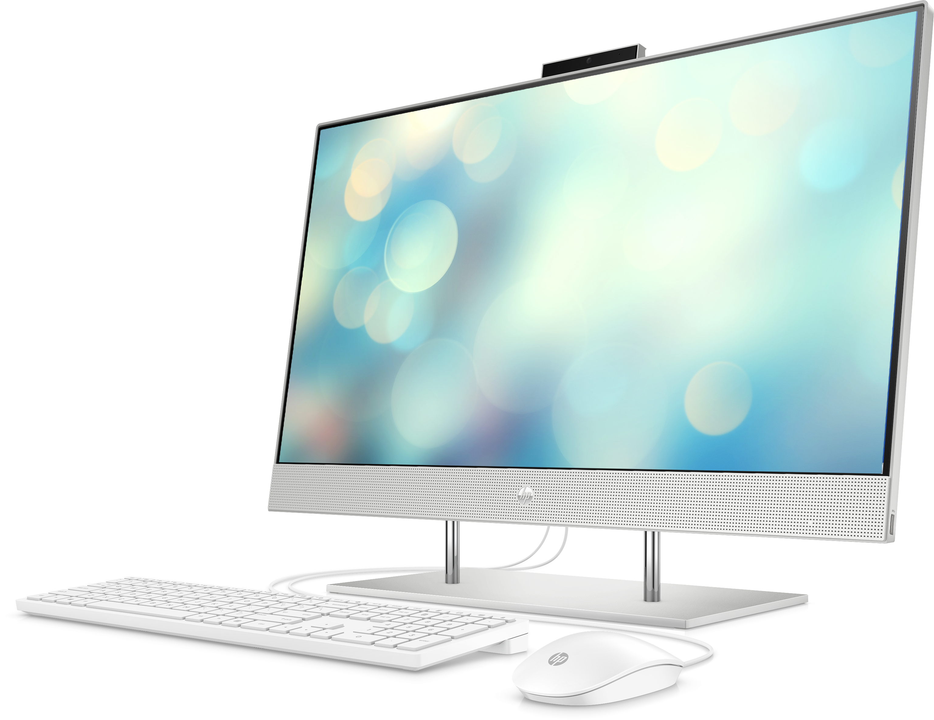 9PN10EA#ACB 27-dp0000ur aio 27"(1920x1080)/amd ryzen 3 4300u(2.7ghz)/4096mb/128ssdgb/nodvd/int:amd intergrated graphics /cam/wifi/war 1y/natural silver/freedos + usb kbd, usb mouse HP Santreyd  - Вид №5