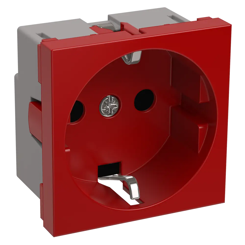 Розетка IEK РКС-20-32-П-К на 2 модуля, цвет красный 82209875 STLM-2210111 