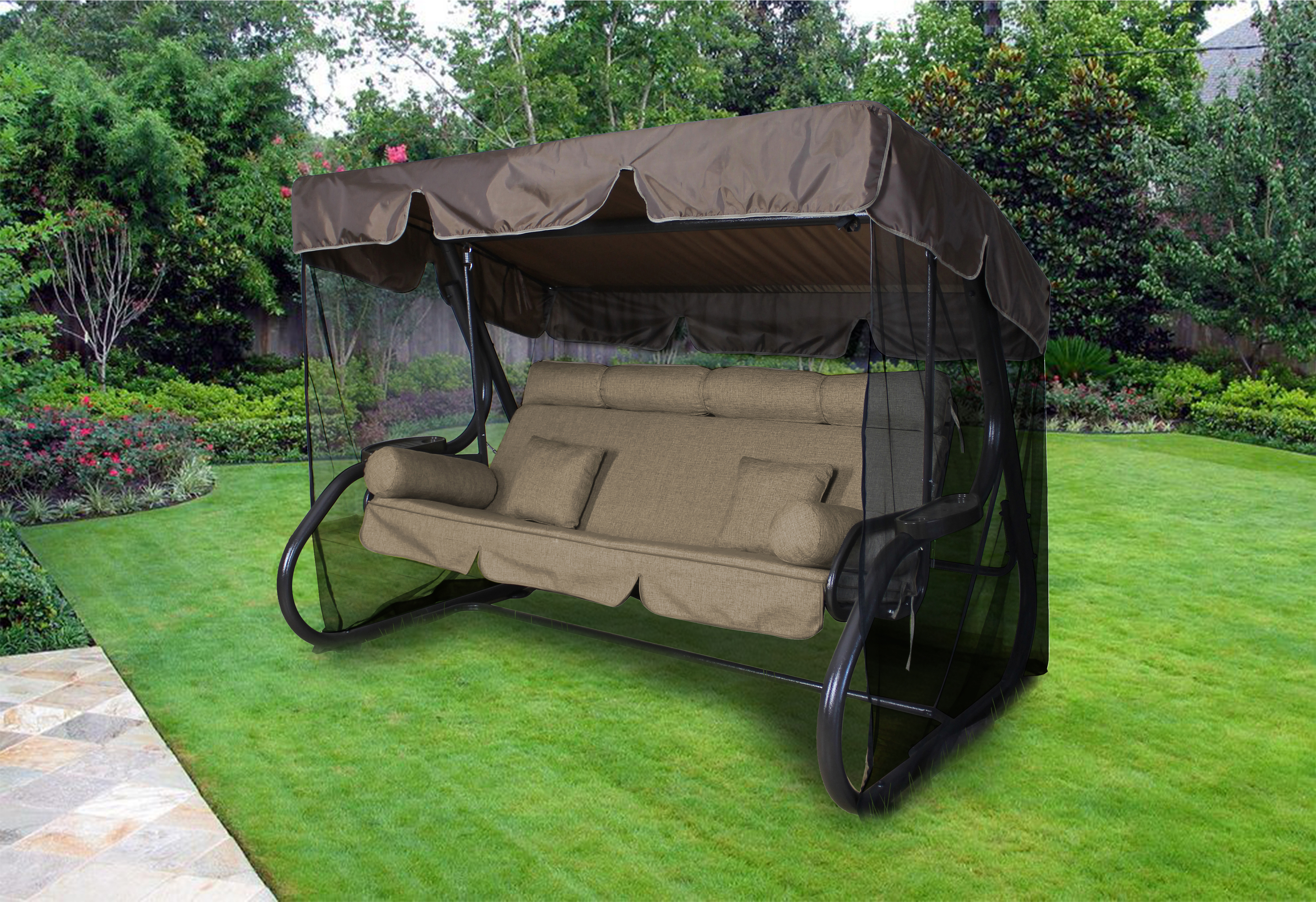 Greengard Сиена - садовые качели для комфортного отдыха на 4 персоны 86489095 STLM-0069313 - Вид №9