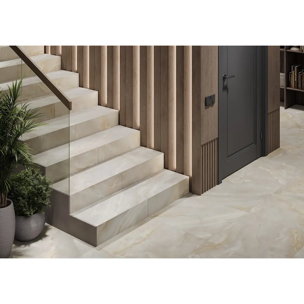 Ступенька с прямыми краями Onika 04 120x30 см керамогранит цвет бежевый 4 шт ALMA CERAMICA STLM-2105251 - Вид №2