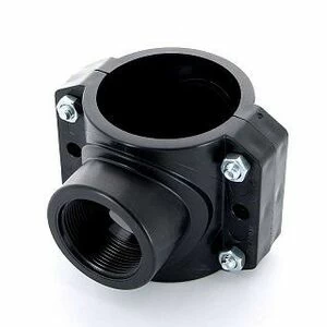 Врезка монтажная 75 x 1 1/2" ВР, 4 болта, для труб ПНД UNIDELTA