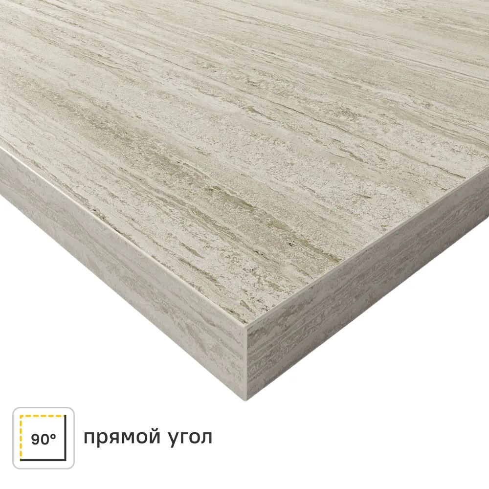 Кухонная столешница Slotex Россонь 120x60x3.8 см ДСП цвет коричневый ДСП Прямой угол STLM-2189253