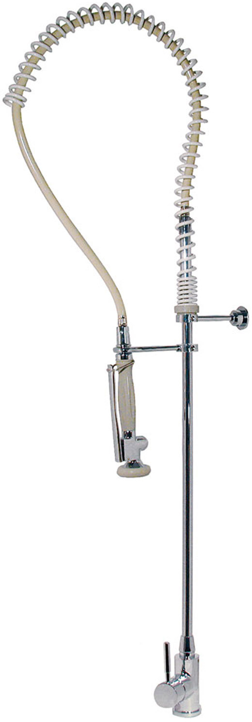 КУХОННЫЙ смеситель с одной ручкой и выдвижным душем для промышленной кухни-130484 TRES