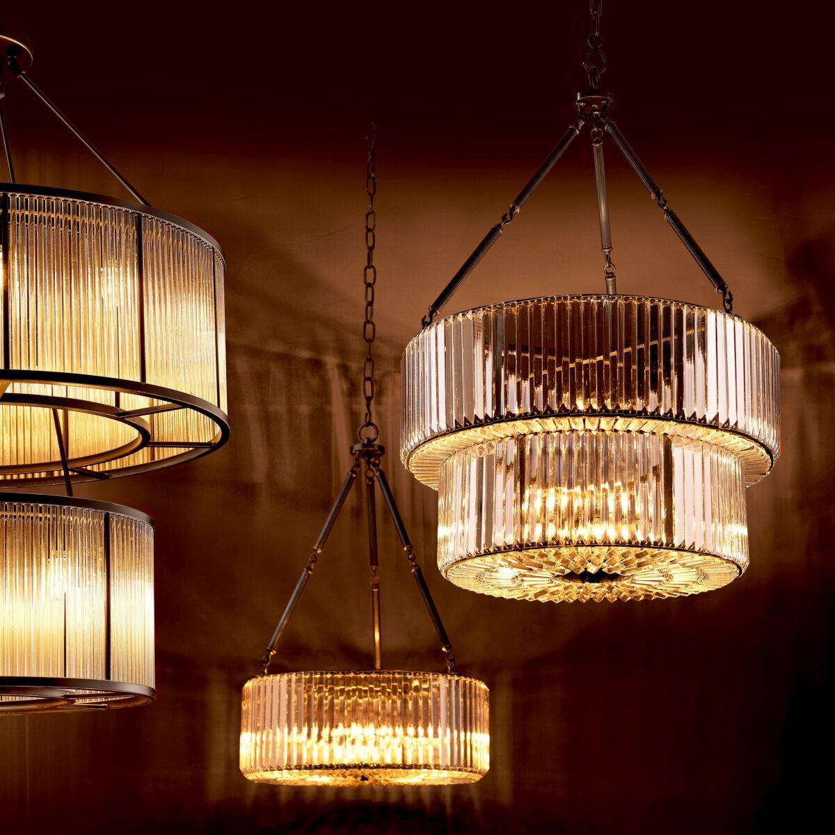 Кристалл светодиодный подвесной светильник Eichholtz INFINITY DOUBLE ARCH-00031880 - Вид №1