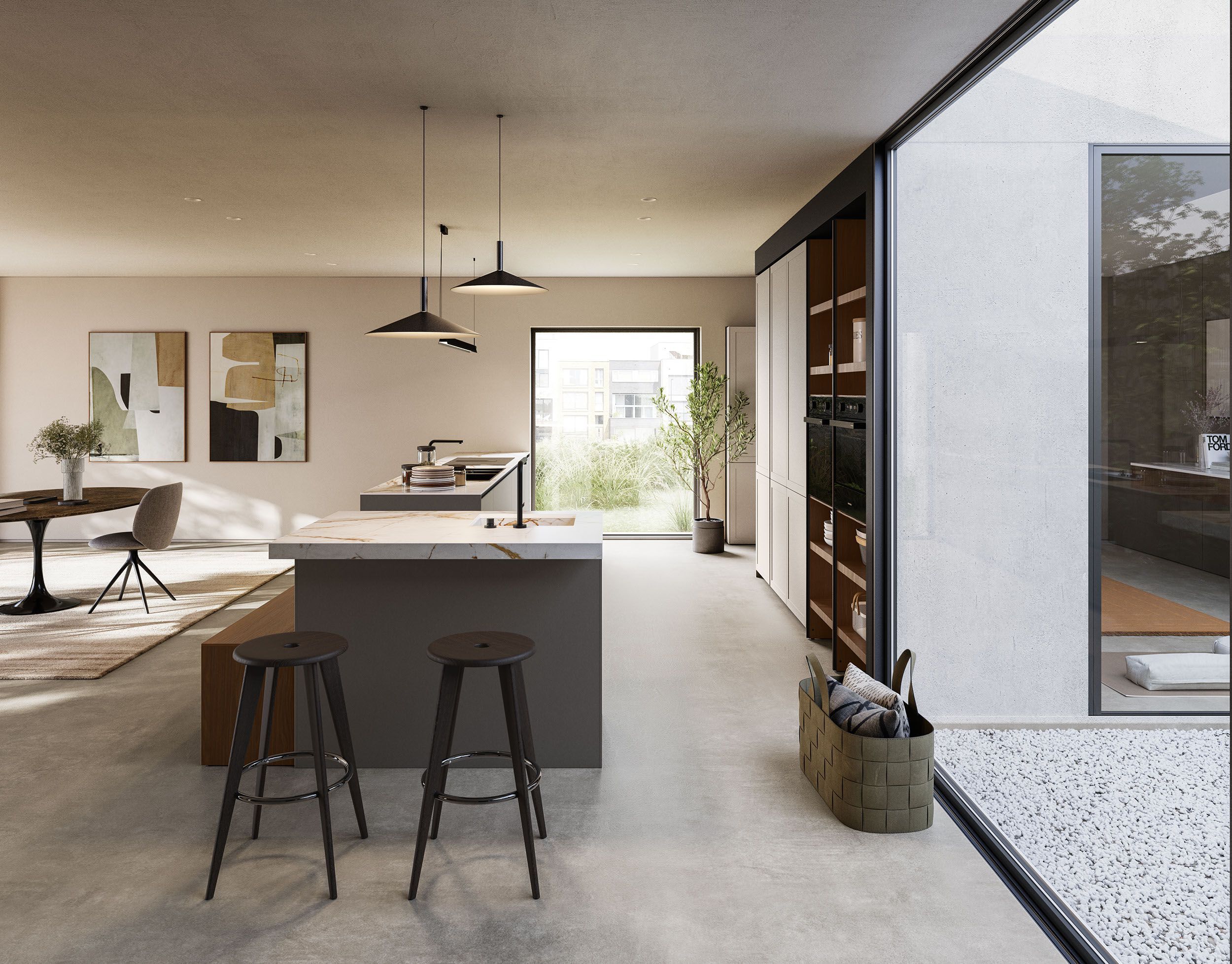 Кухня с островом Copatlife Life Projects ARCH-00128445 - Вид №2