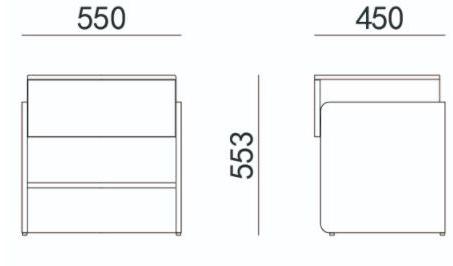 HC28 Cosmo Прикроватная тумбочка из дерева  L190  - Вид №2