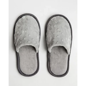 90469826 Тапочки женские Плюш Minky Amaro Home Серый 39-41 HOME-4002-S0-39 STLM-1040142