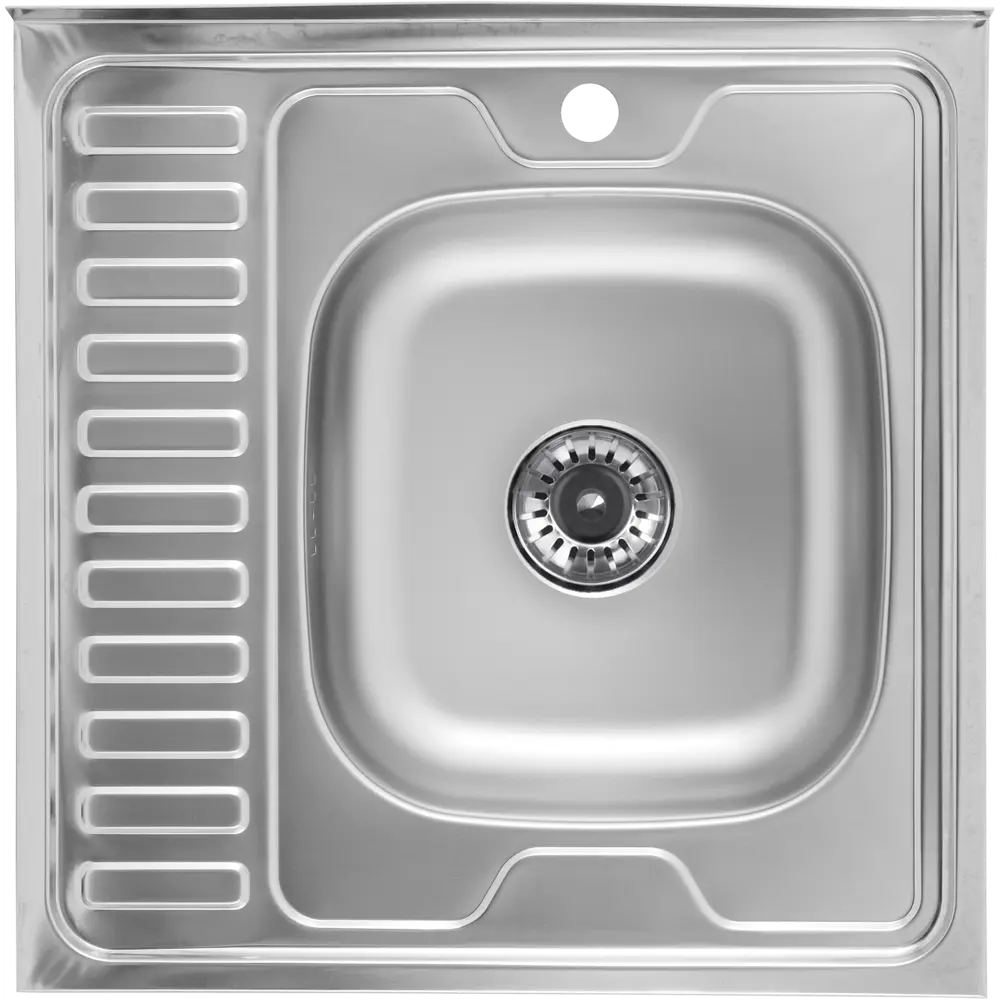 KROMRUS Мойка кухонная накладная S-209 с сушильной зоной 85321914 Мойка накладная STLM-0061352 - Вид №1