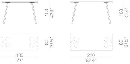 Lapalma Прямоугольный высокий стол из ламината Ori sun-id-1382417 - Вид №13
