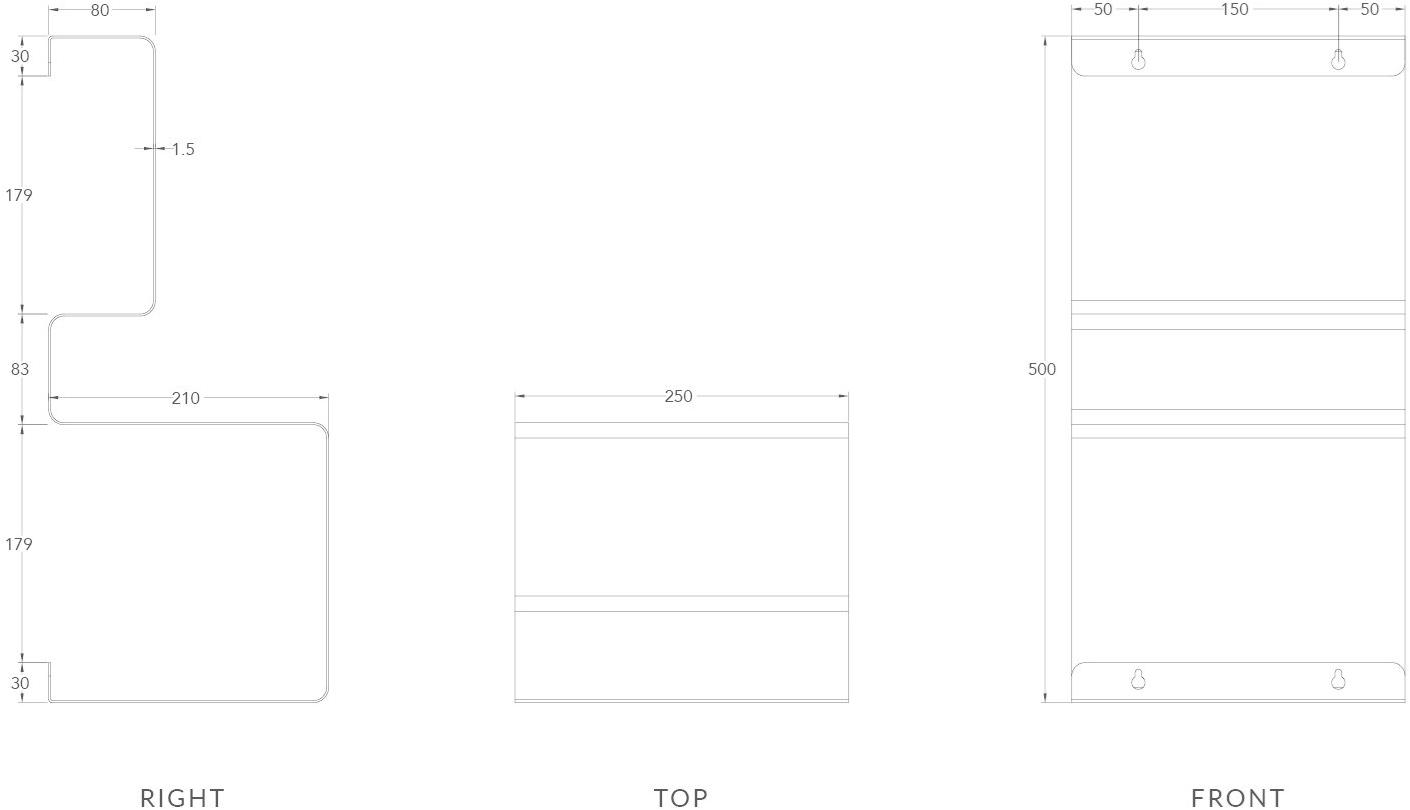 Anne Linde Настенный книжный шкаф из стали с порошковым покрытием sun-id-1515586 - Вид №17