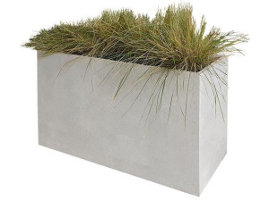 Прямоугольный высокий плантатор из спеченного камня