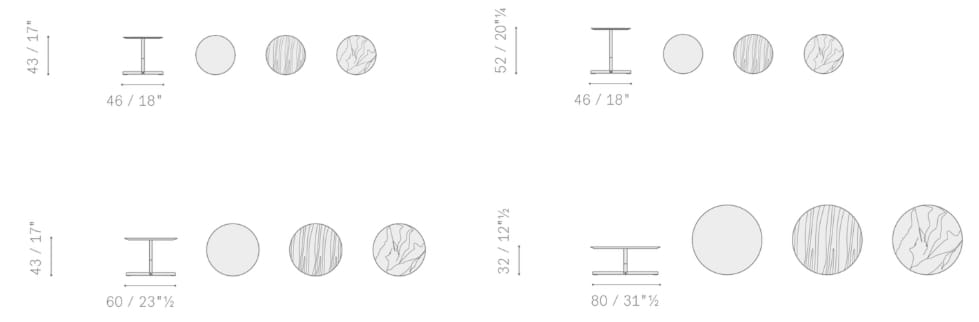 Мраморный журнальный столик Poltrona Frau коллекция-столы и стулья ARCH-00090231 - Вид №3