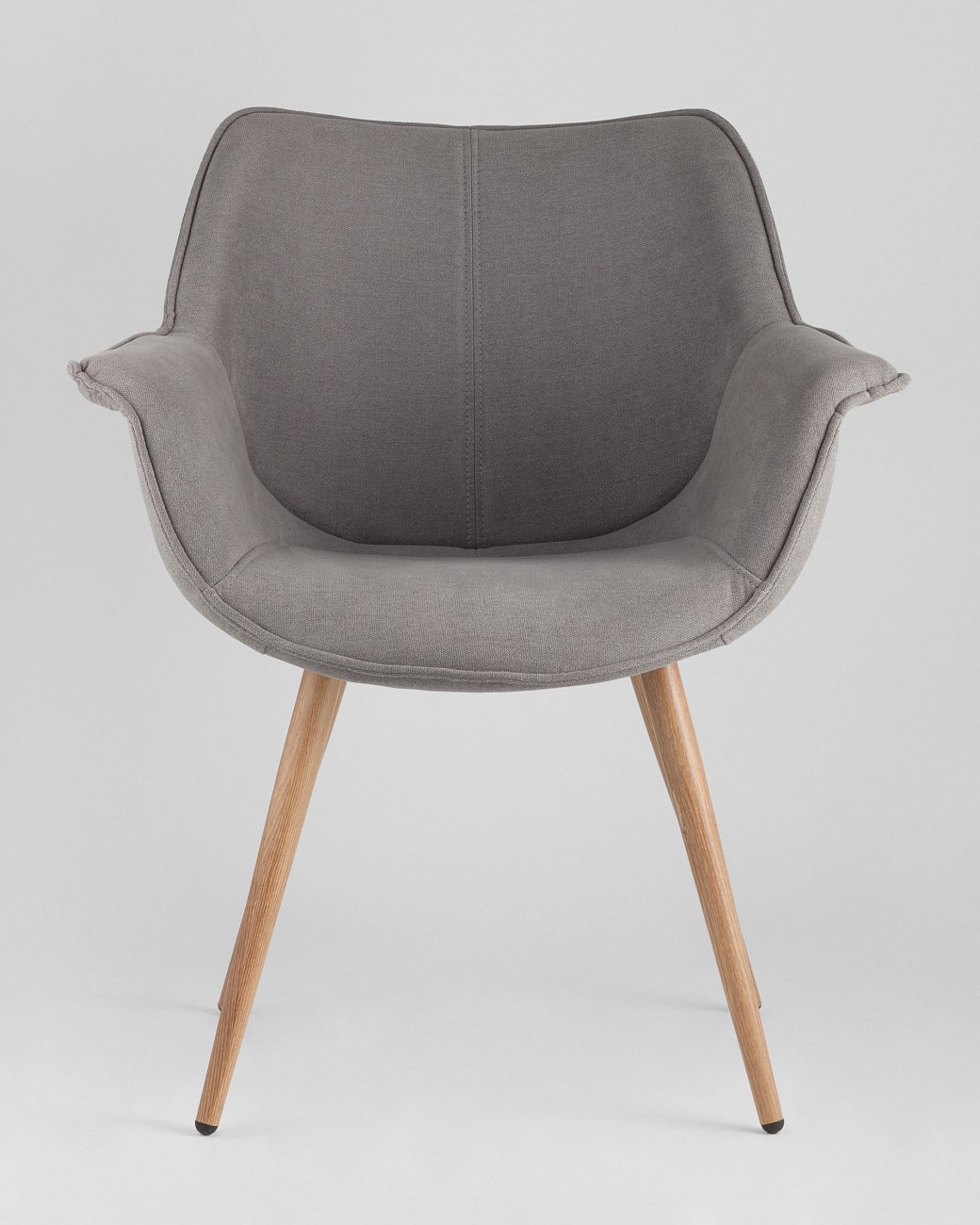 Стул с подлокотниками мягкий серый "Джулиан" STOOL GROUP ДИЗАЙНЕРСКИЕ 00-3881964 Серый  - Вид №1