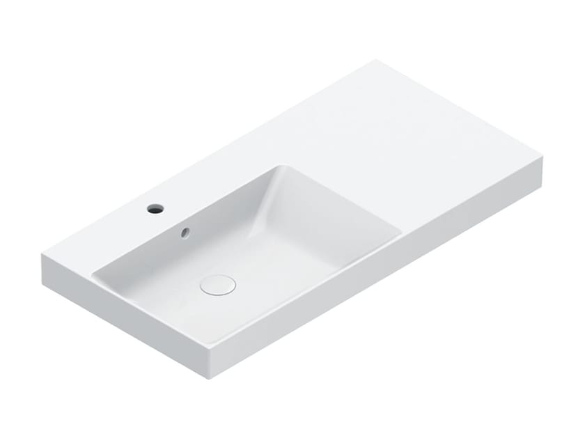 Одноместная прямоугольная раковина с столешницей CERAMICA CATALANO ноль ARCH-00044902