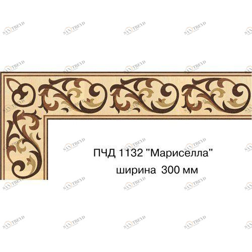Художественный паркет Da Vinci Паркетный Бордюр 26-097 Орех Европейский (Грецкий) Селект (Гладкая) х мм 26011097