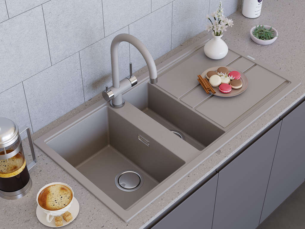 Кухонная мойка Kitagawa 100-2 GR OMOIKIRI 4993804 - Вид №2