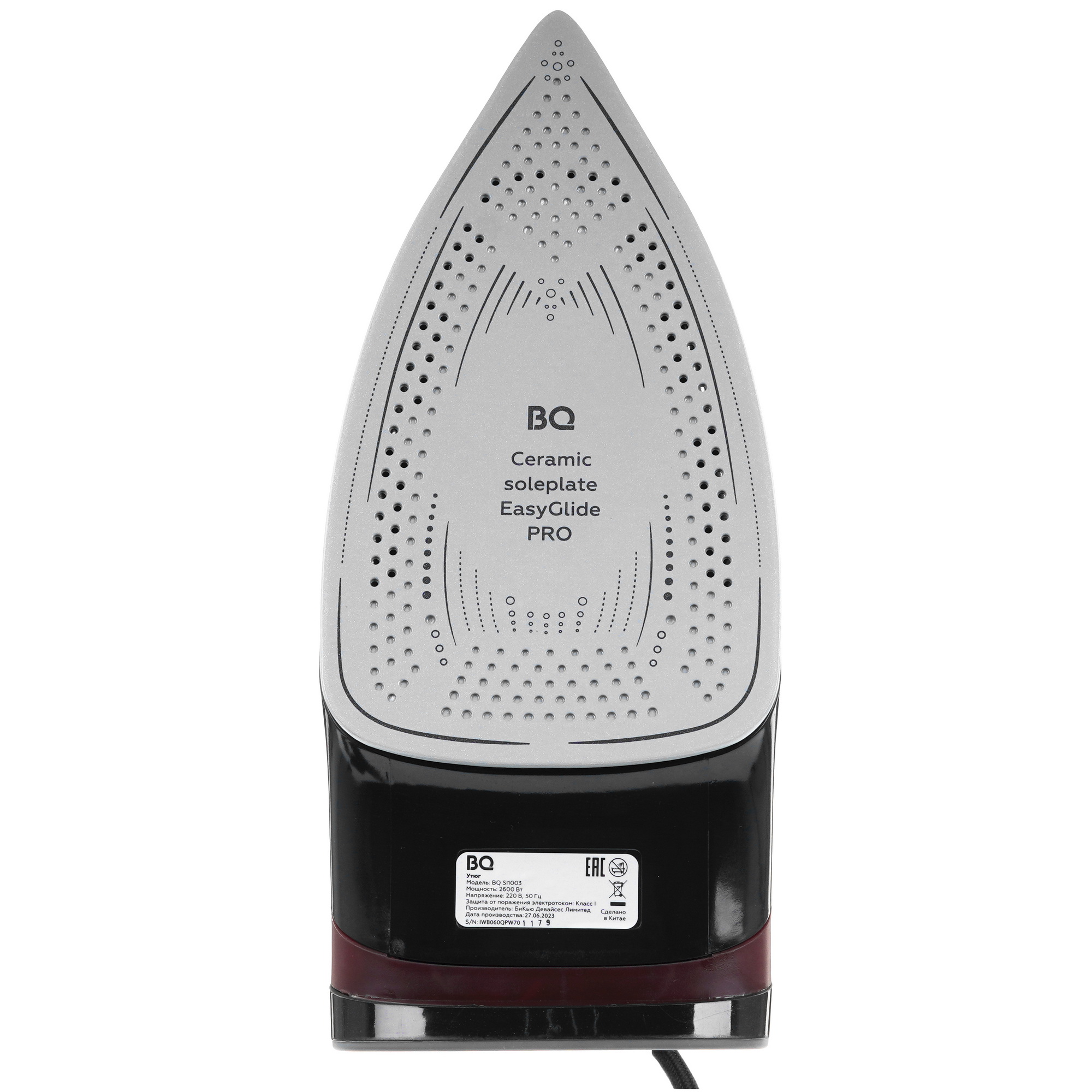 9970313 Утюг BQ SI1003 черный STDN-0109228 - Вид №3