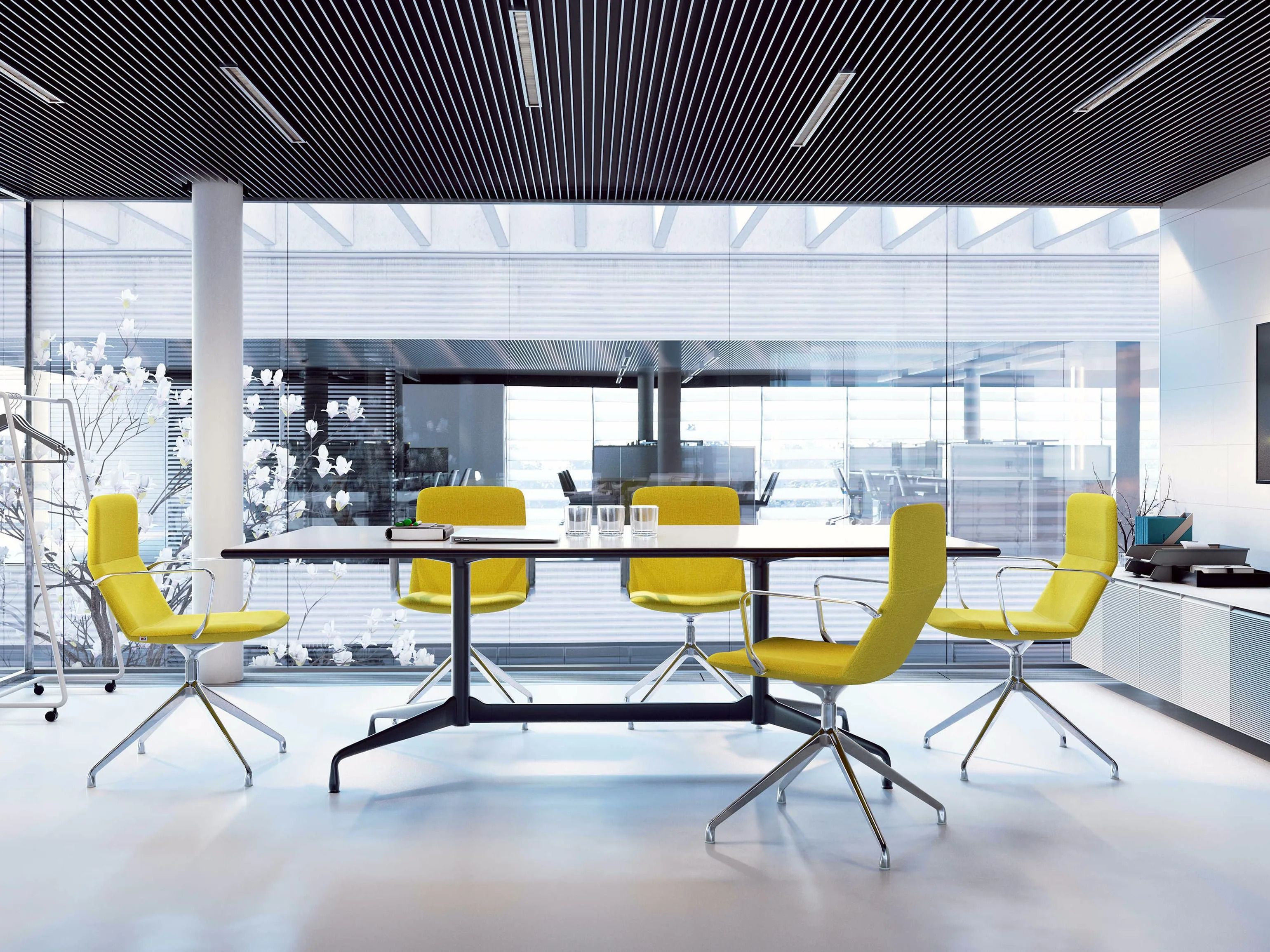 Тканевый поворотный стул с подлокотниками LD Seating Flexi Light ARCH-00113092 - Вид №1