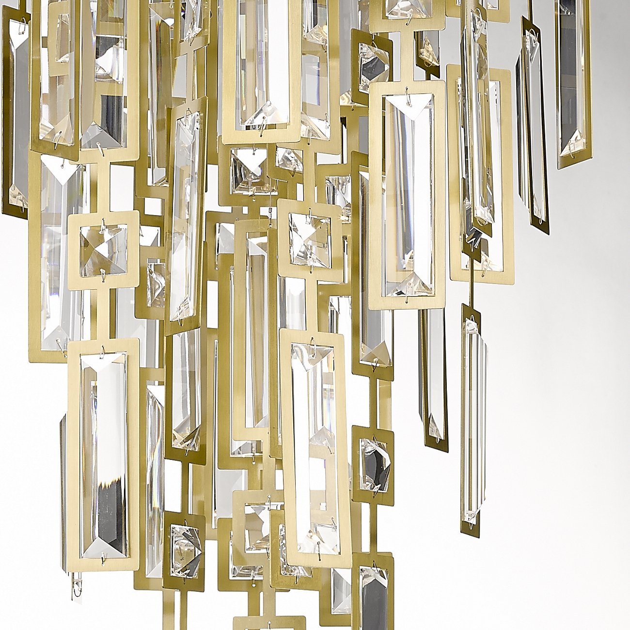 Светильник подвесной на 6 ламп 120х36,4 см серый Delight Collection PT68095-6 DELIGHT COLLECTION ДИЗАЙНЕРСКИЕ 00-3883157 Прозрачный;серый  - Вид №1