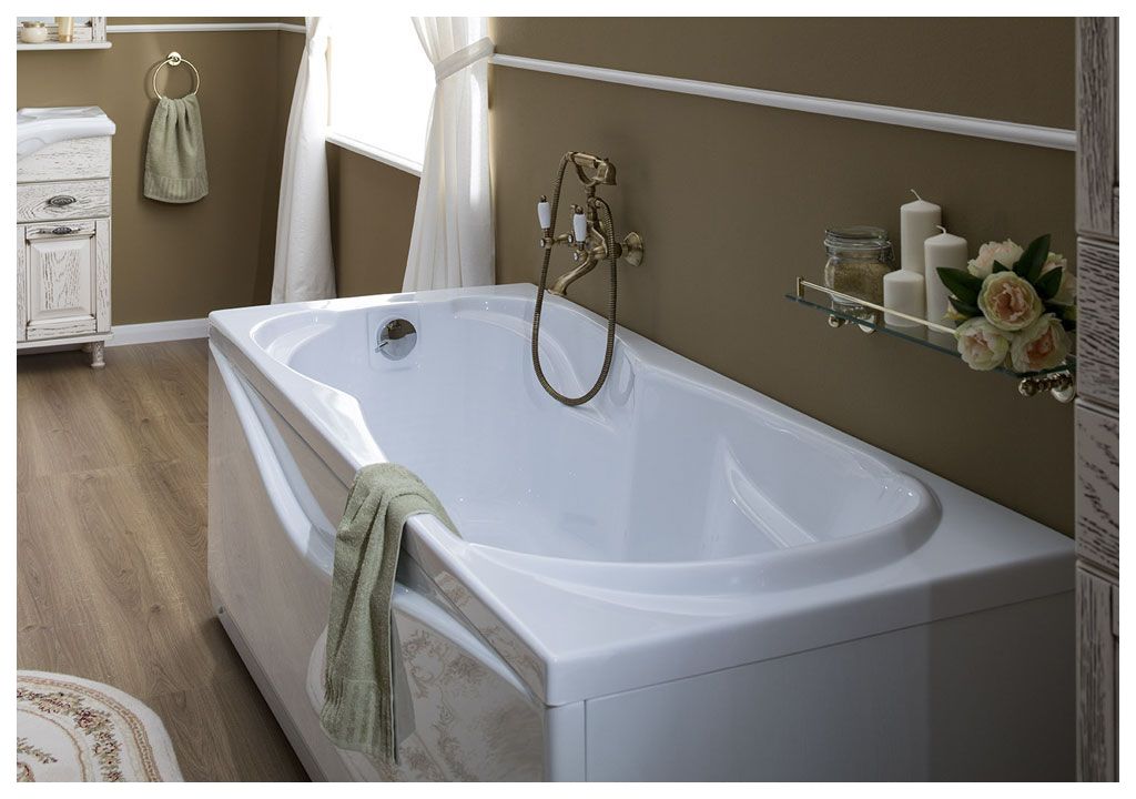 Акриловая ванна Aquanet Viola 180x75 (каркас + смеситель Aquanet Practic 2 AF111-63B) 002040470020404800216780 - Вид №9