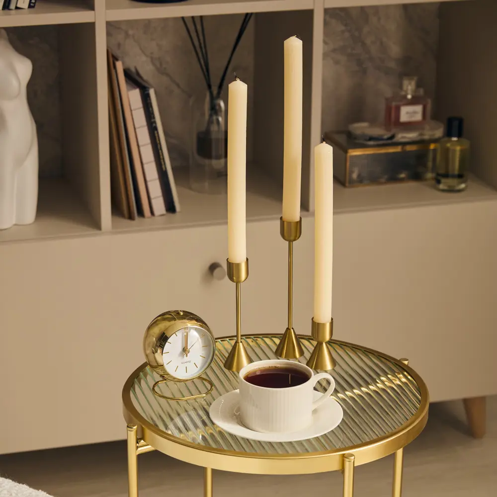 Подсвечник металл 19 см цвет золотой Santreyd STLM-2178941 - Вид №2