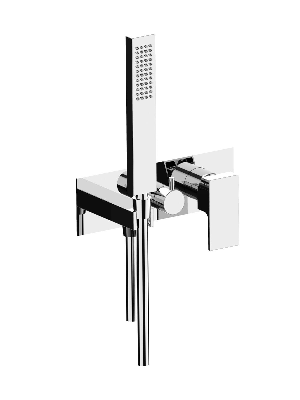 Однорычажный смеситель для душа с 3 отверстиями и ручным душем Rubinetterie Frattini отдельная эстетика ARCH-00076565 - Вид №10