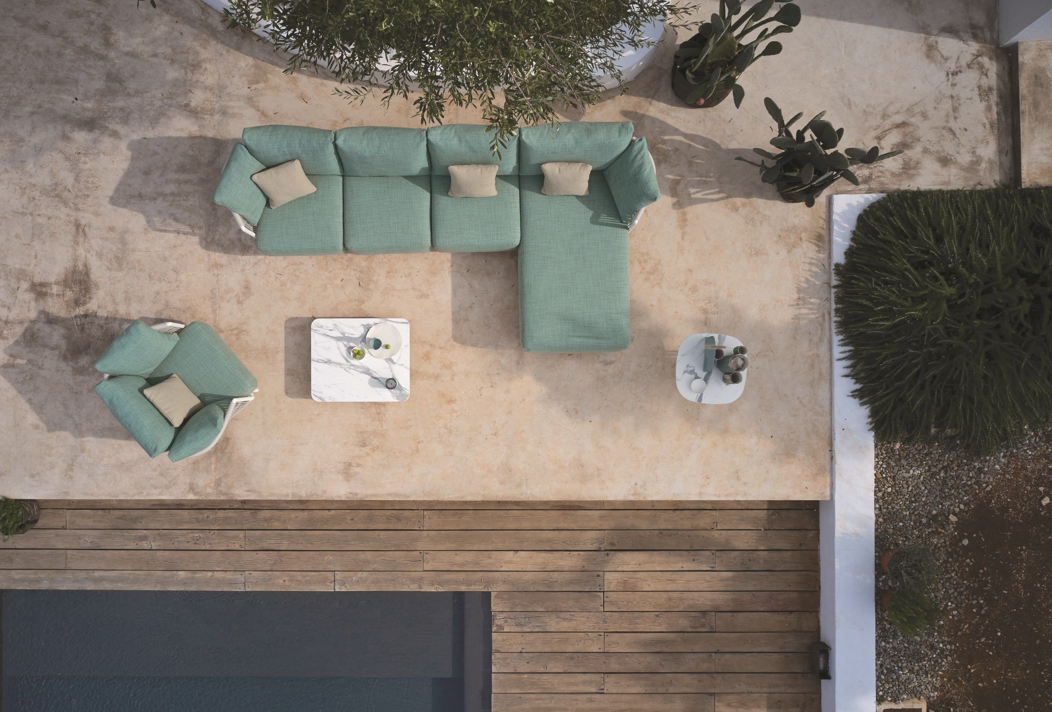 Плетеный диван-шезлонг с полиэфирной веревкой Roberti Queen ARCH-00127122 - Вид №2