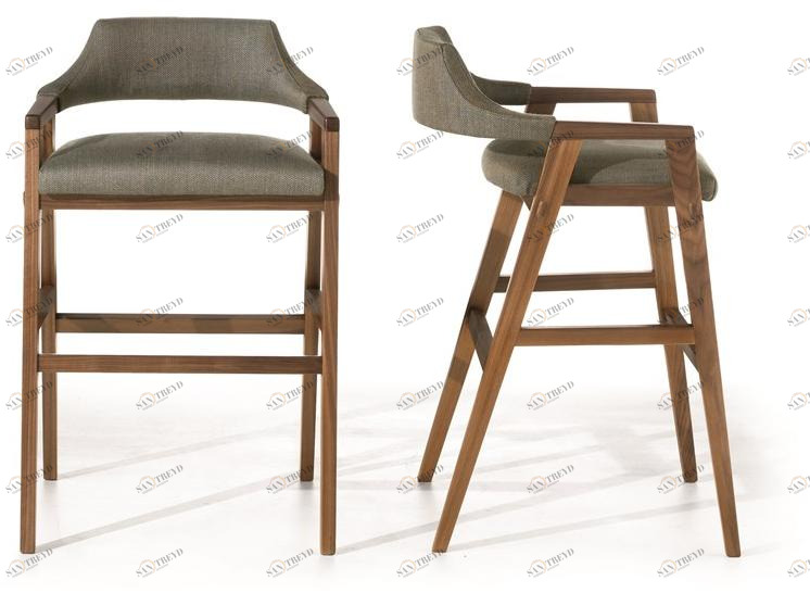 Arte Brotto Табурет со встроенной подушкой со спинкой Leonardo L32