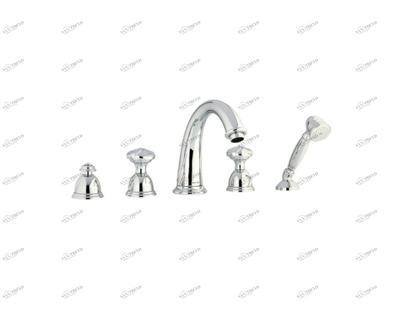 051416.B00.50 Набор для ванны с пятью отверстиями Яркий хром Mestre Oman