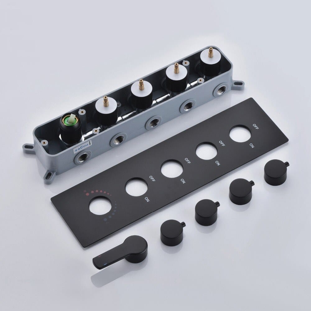 Набор для душа из латуни с отдельными розетками Fontana Showers FS15049 ARCH-00044741 - Вид №4