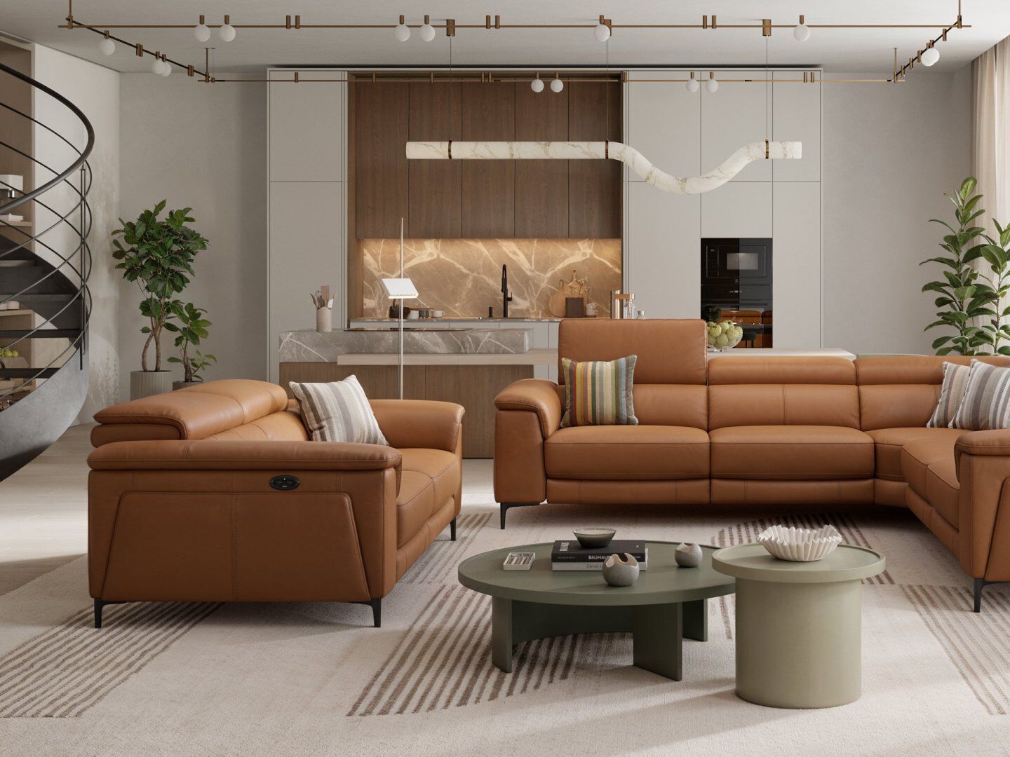 2-местный кожаный диван Sofanella Marino ARCH-00147451 - Вид №7